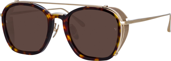 Color_LFL1359C2SUN - Aston Square Sunglasses in Light Gold