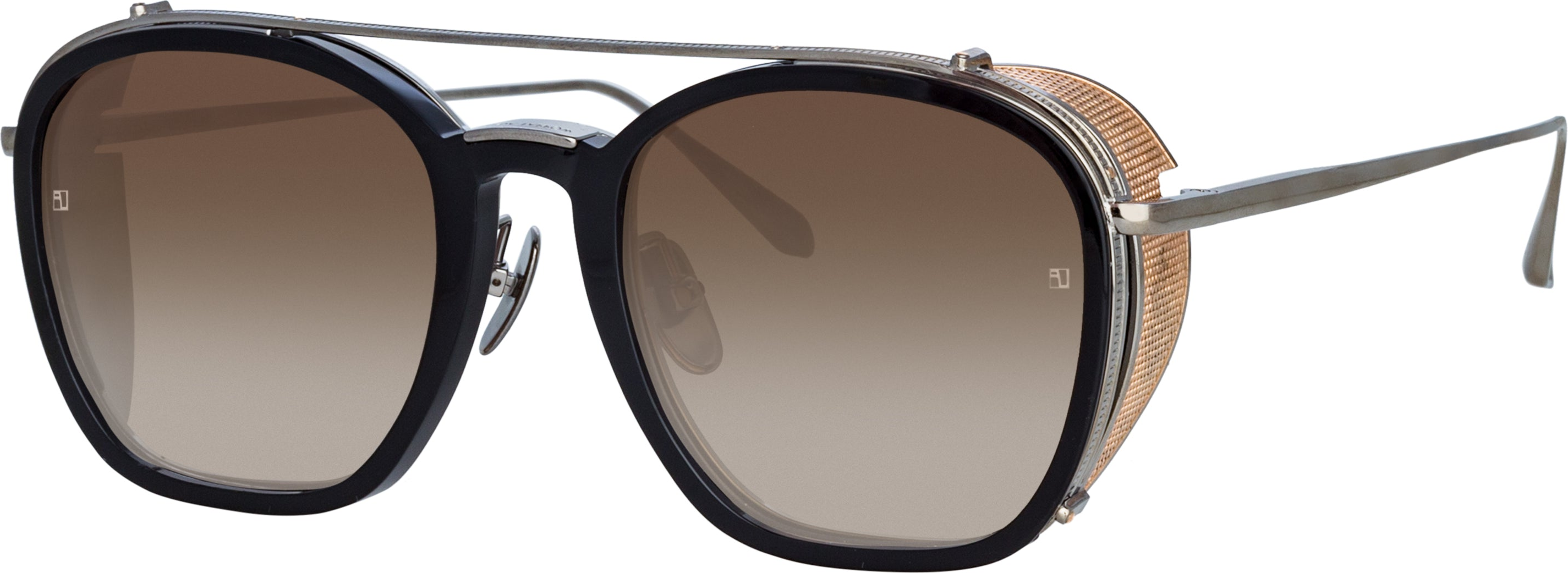 Color_LFL1359C3SUN - Aston Square Sunglasses in White Gold