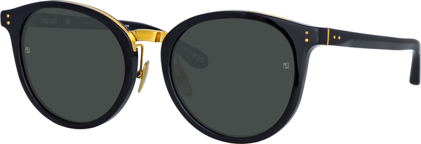 Color_LFL1366C1SUN - Morgan Oval Sunglasses in Black