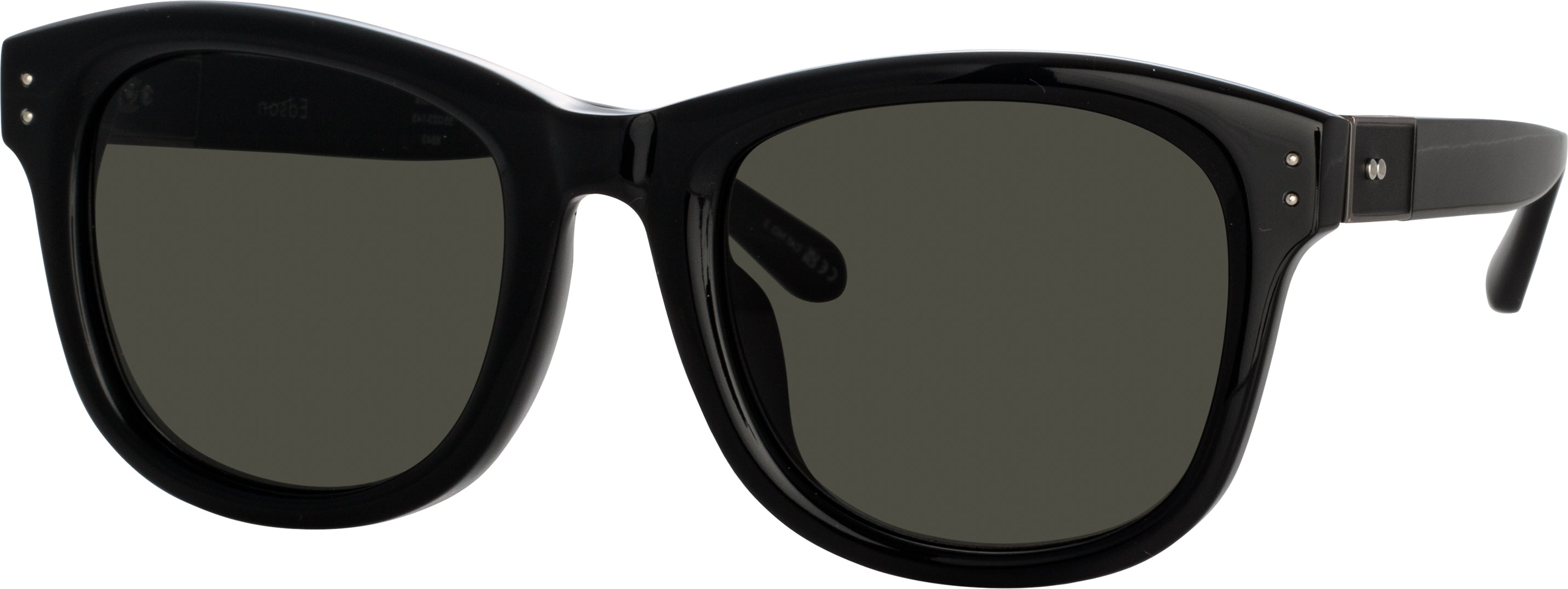 Color_LFL1385C6SUN - Edson D-Frame Sunglasses in Black and Nickel