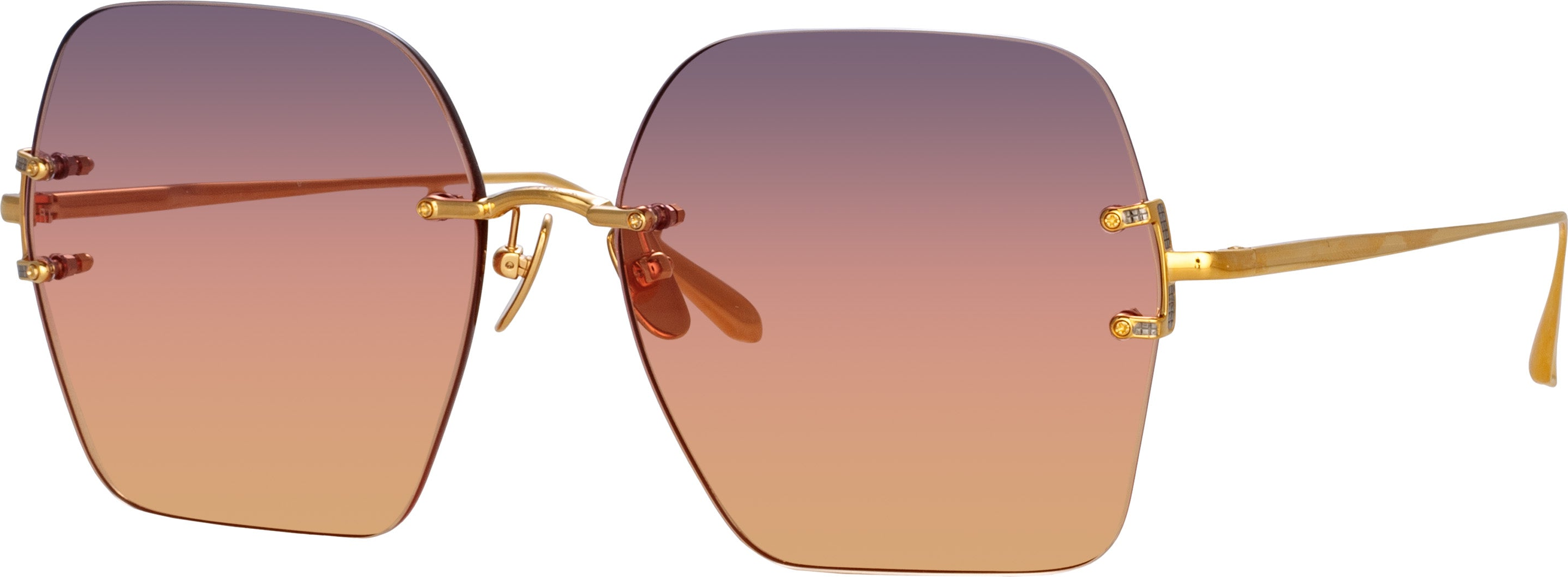 Color_LFL1395C1SUN - Carina Oversized Sunglasses in Yellow Gold