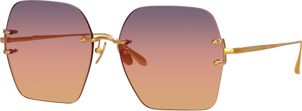 Color_LFL1395C1SUN - Carina Oversized Sunglasses in Yellow Gold