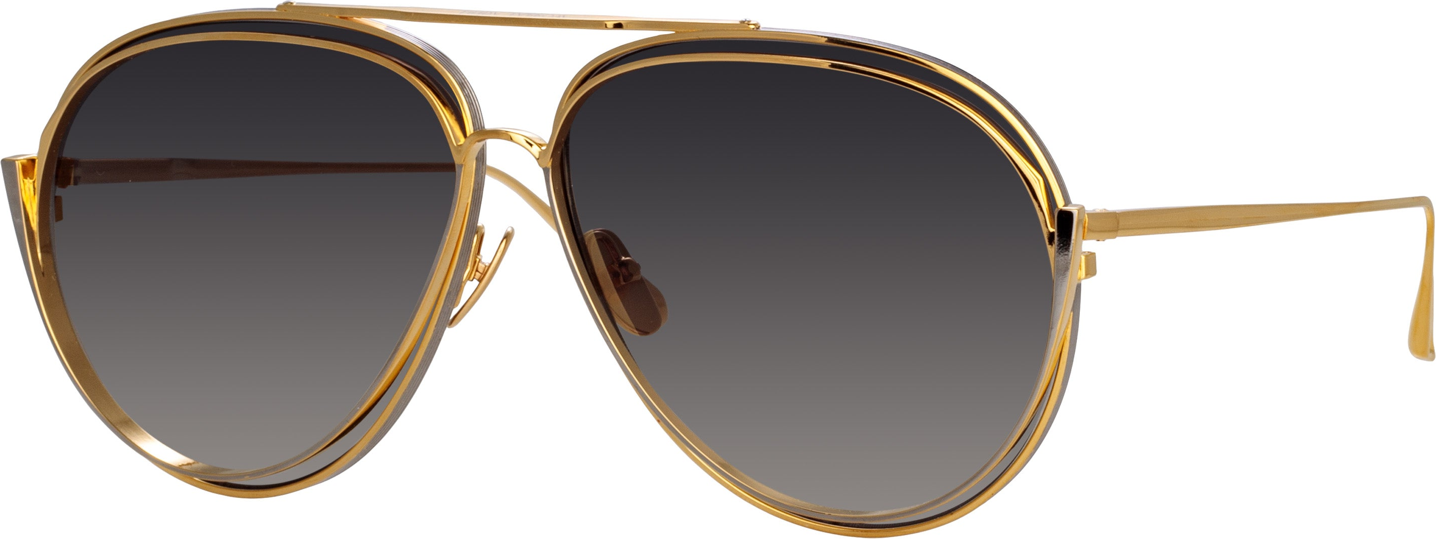 Color_LFL1410C2SUN - Francisco Aviator Sunglasses in Yellow Gold