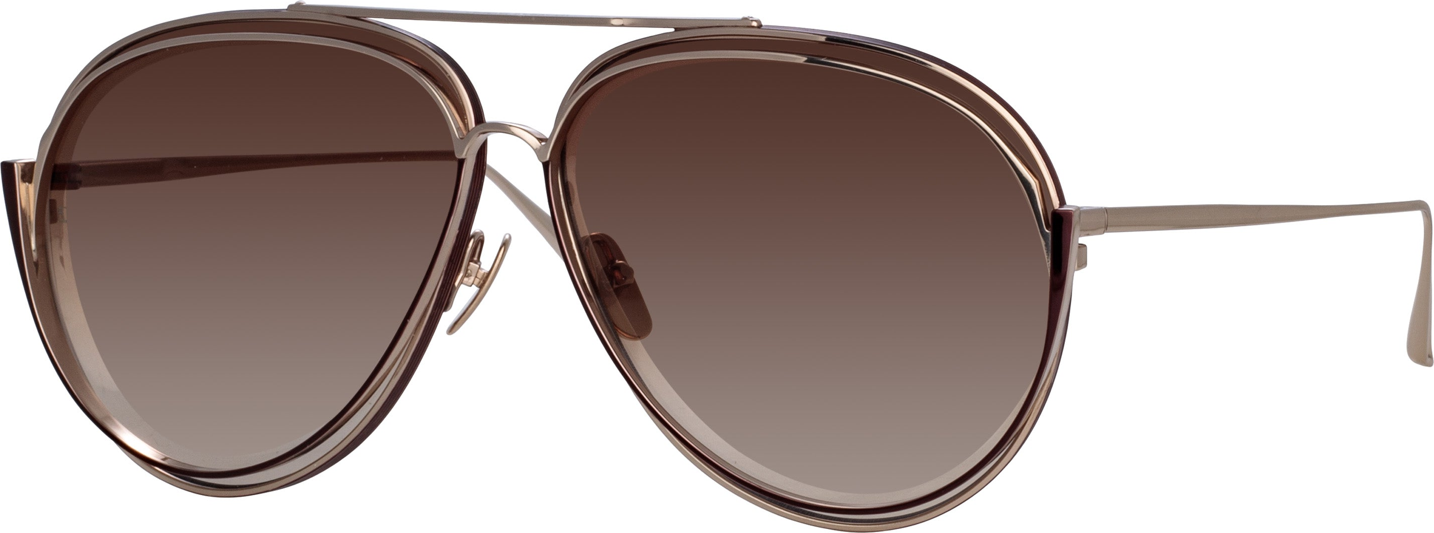 Color_LFL1410C3SUN - Francisco Aviator Sunglasses in Light Gold