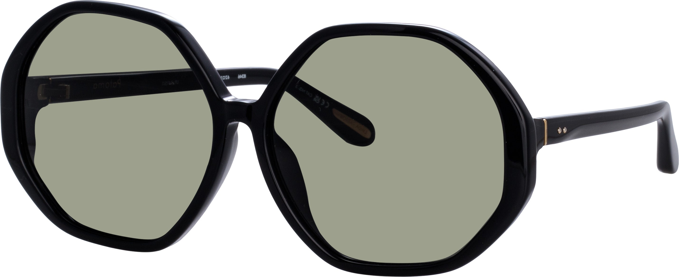 Color_LFL1415C1SUN - Paloma Hexagon Sunglasses in Black