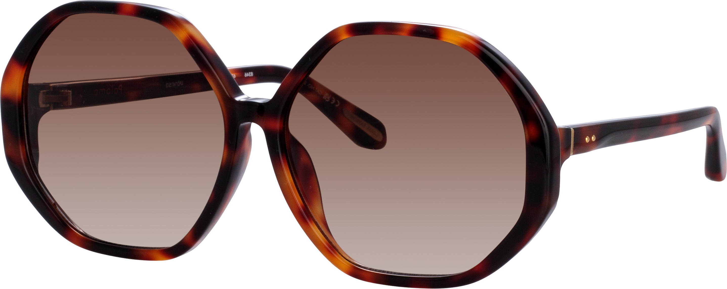 Color_LFL1415C2SUN - Paloma Hexagon Sunglasses in Tortoiseshell