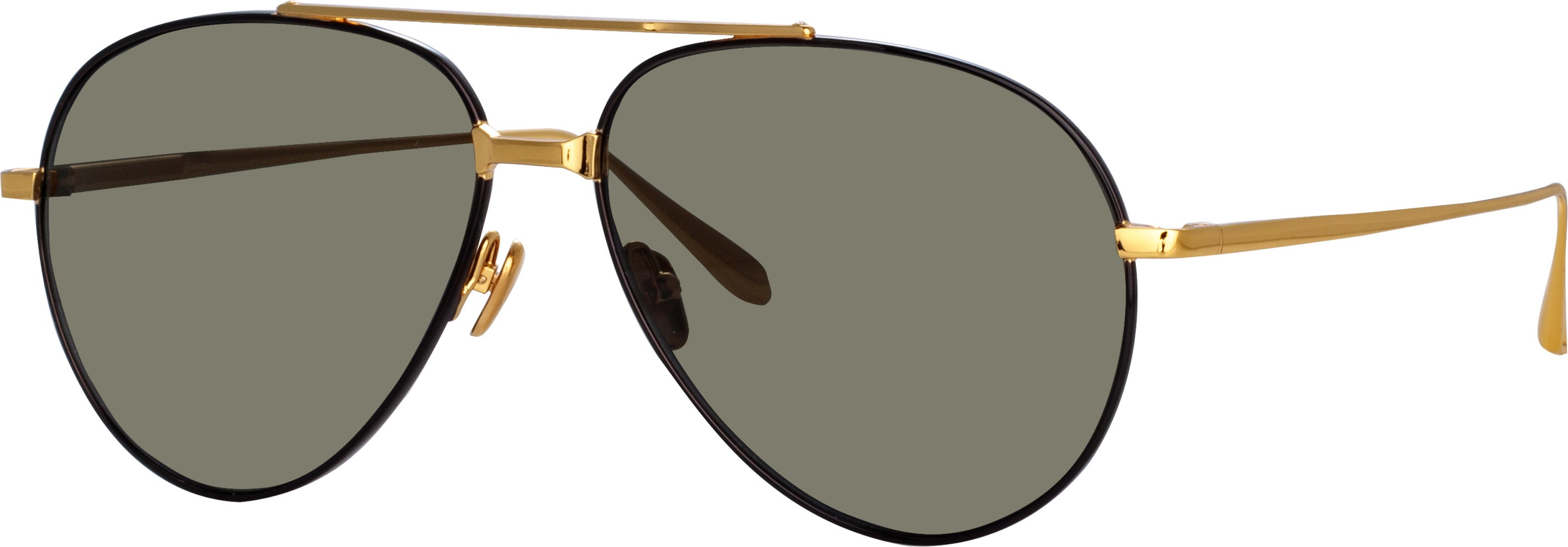 Color_LFL1421C1SUN - Marcelo Aviator Sunglasses in Black and Yellow Gold