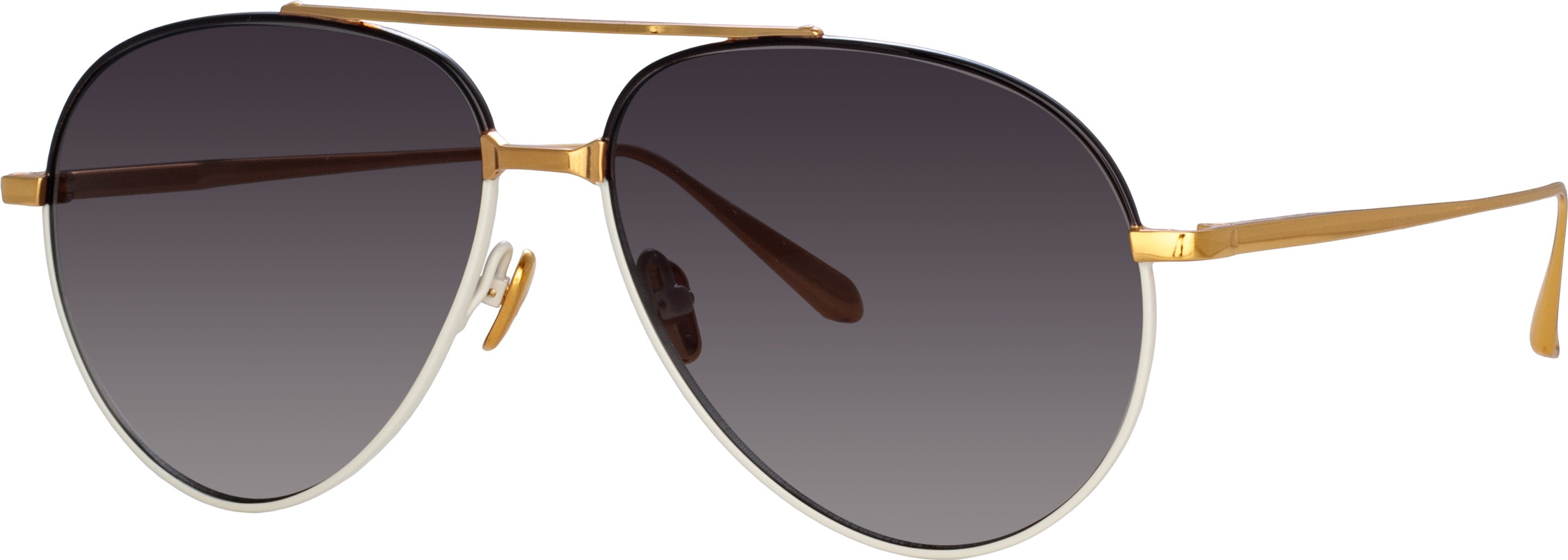 Color_LFL1421C3SUN - Marcelo Aviator Sunglasses in Black and Cream