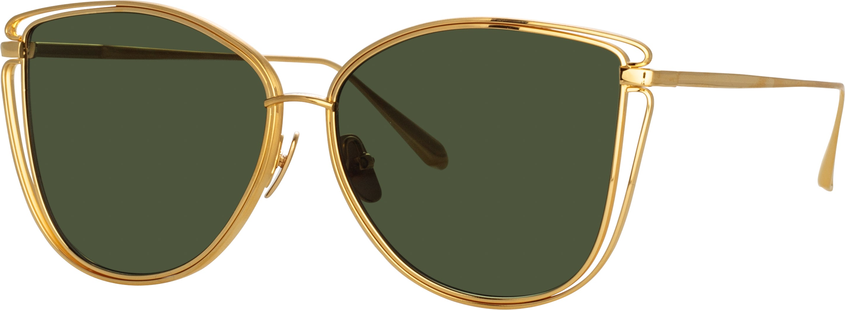 Color_LFL1422C3SUN - Dinah Cat Eye Sunglasses in Yellow Gold