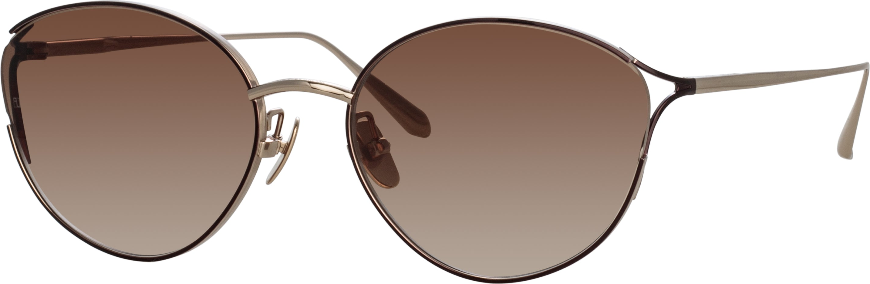 Color_LFL1455C3SUN - Fielder Cat Eye Sunglasses in Light Gold
