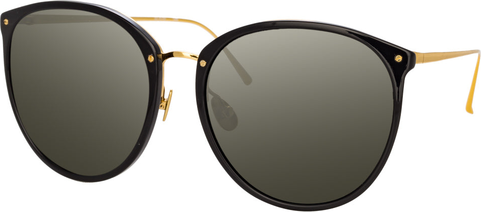Oversized Sunglasses in Black Frame (C1)