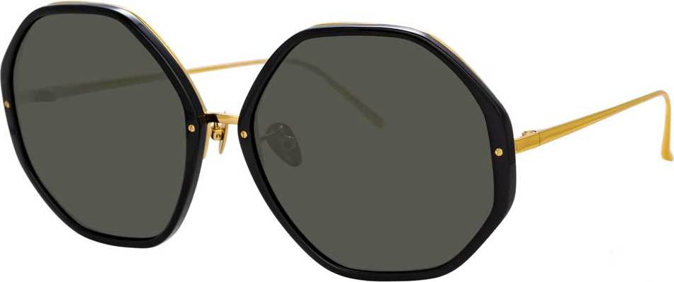 Oversized Sunglasses in Black Frame (C1)