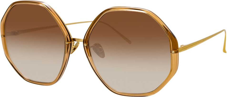 Oversized Sunglasses in Brown Frame (C7)