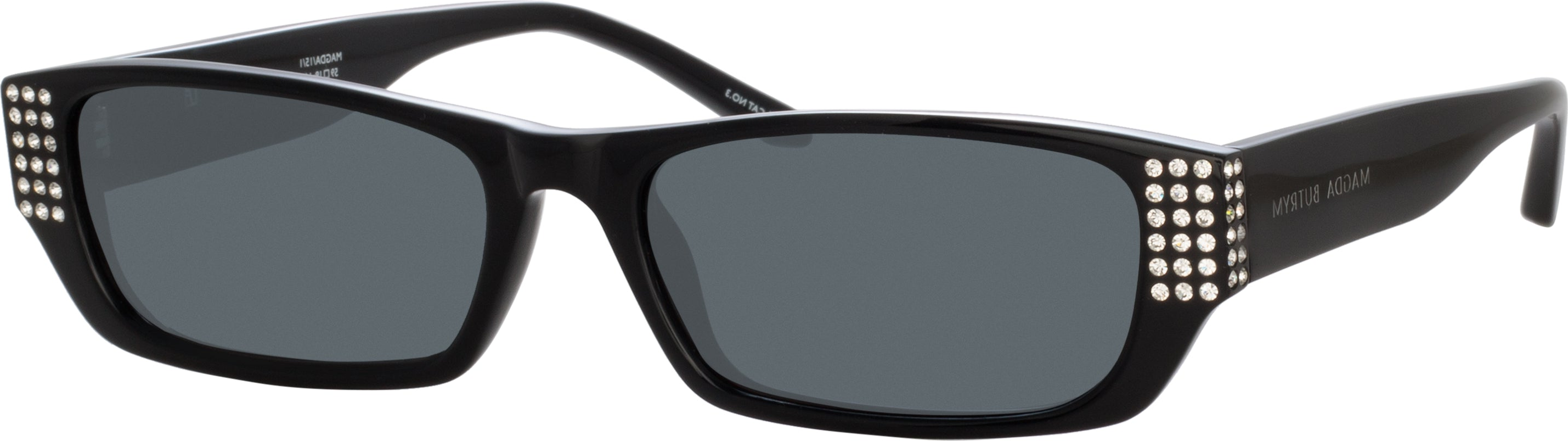 Color_MAGDA15C1SUN - Magda Butrym Rectangular Sunglasses in Black