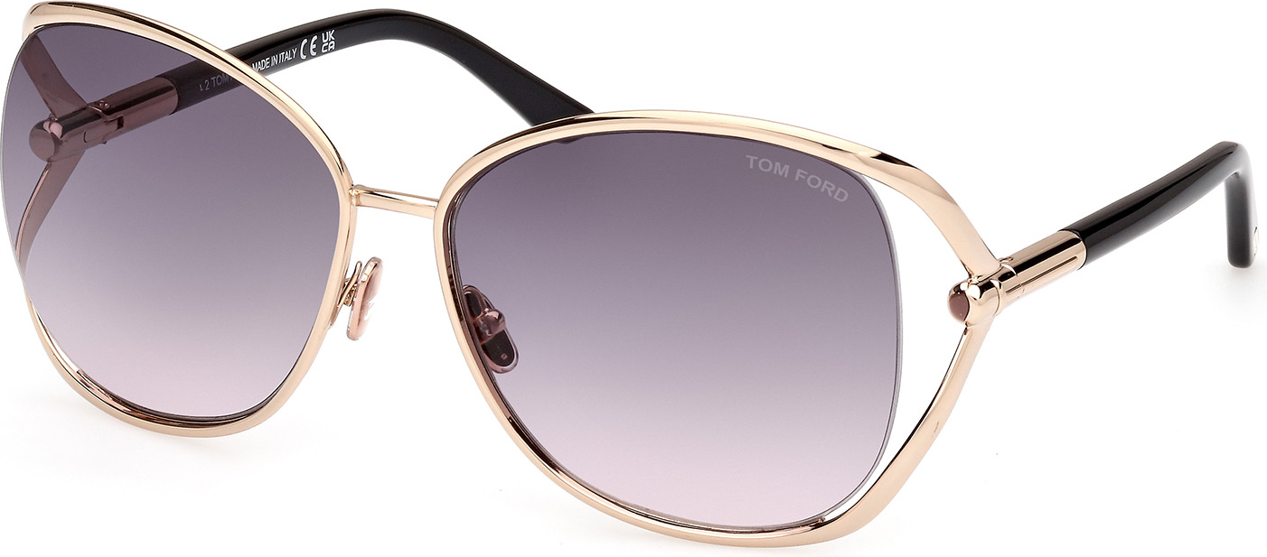 Color_28B - shiny rose gold / gradient smoke